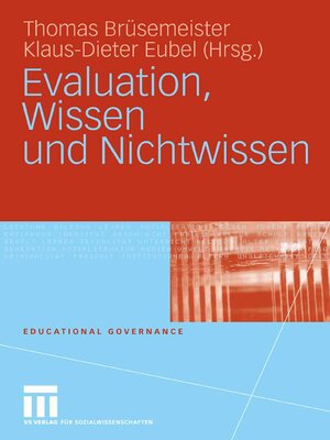 cover image of Evaluation, Wissen und Nichtwissen